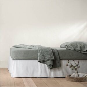 Casaluna linen queen bedskirt